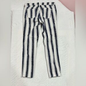 Philosophy Navy and White Striped Pants C17